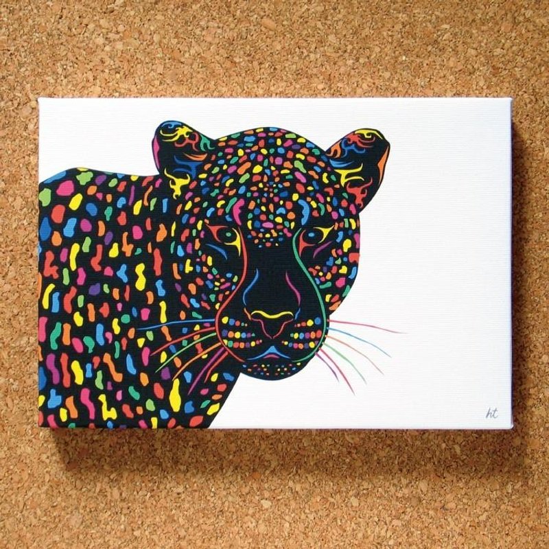 艺术 海报 绘画 挂画 时尚 优雅 豹 动物 壁贴 创意 色彩 - 海报/装饰画/版画 - 其他材质 多色