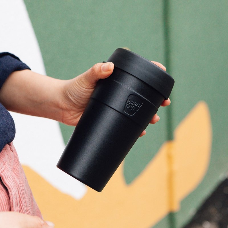 澳洲 KeepCup 真空保温杯 L - 魅力黑 - 咖啡杯/马克杯 - 不锈钢 黑色