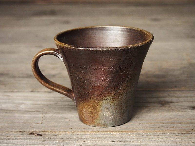 備前 コーヒーカップ（大）＿c5-025 - 咖啡杯/马克杯 - 陶 咖啡色