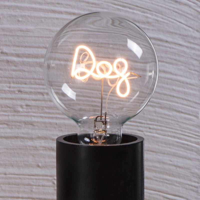 小狗LED灯泡 : 1 个 (纯灯泡) - 灯具/灯饰 - 玻璃 黑色