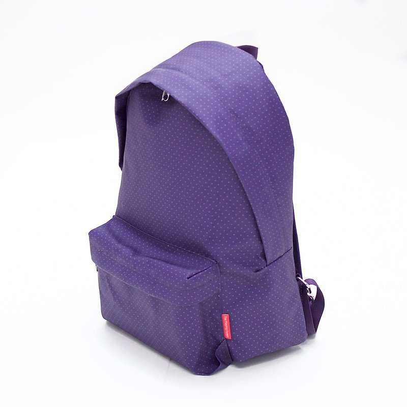 超轻防水点点印花环保背包 / 紫色 - 后背包/双肩包 - 聚酯纤维 紫色
