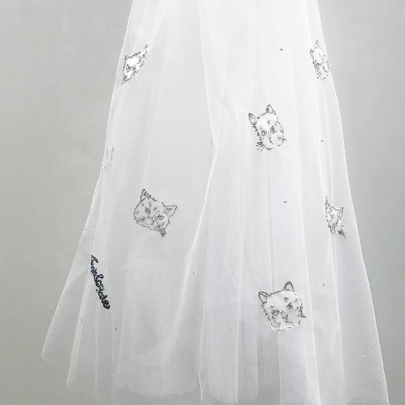 Embroidery bridal veil : cat veil - 发饰 - 绣线 