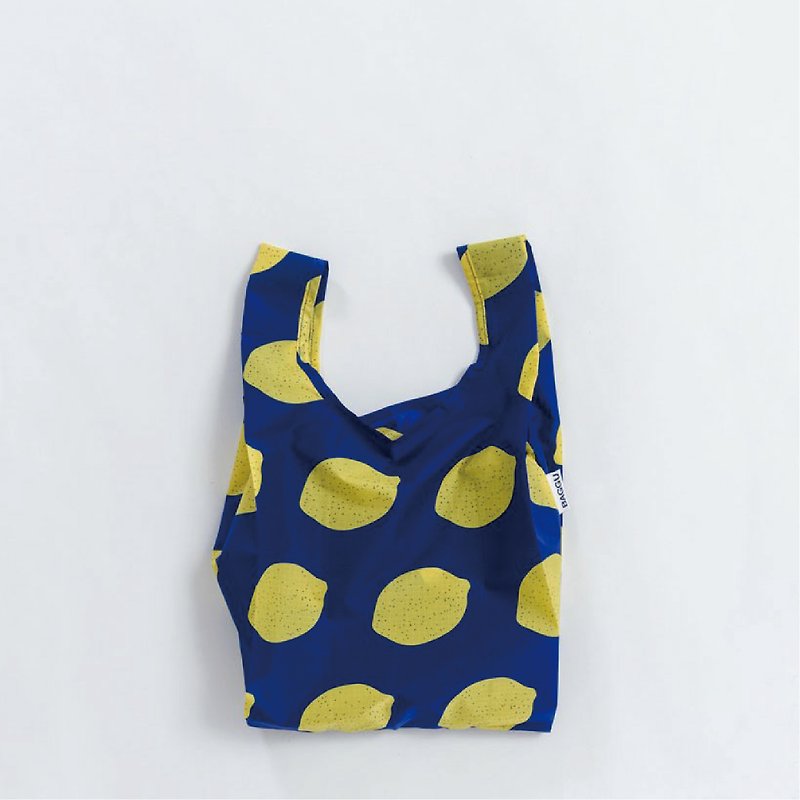 【新品】BAGGU环保收纳购物袋- 迷你尺寸-柠檬 - 手提包/手提袋 - 防水材质 蓝色