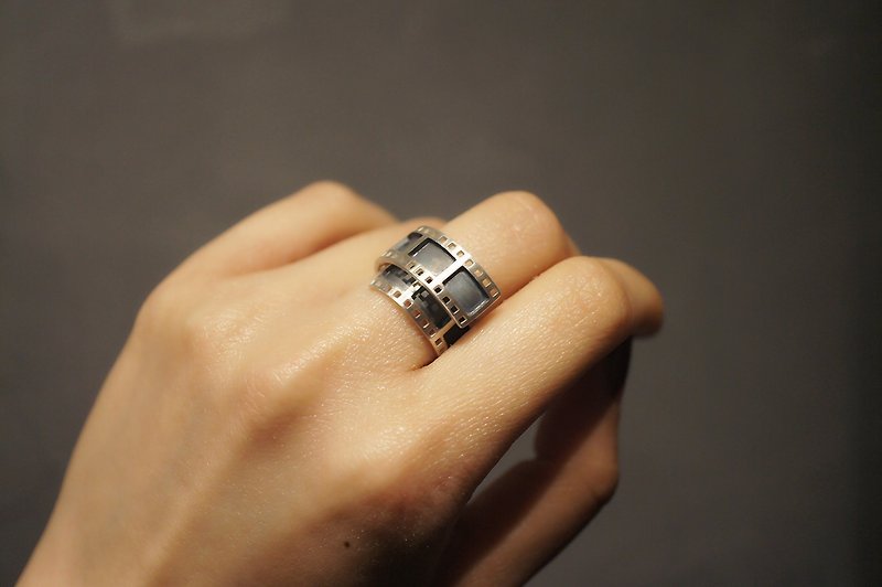 925 纯银菲林戒指( 幼) - 手作 (R105) - 戒指 - 纯银 银色