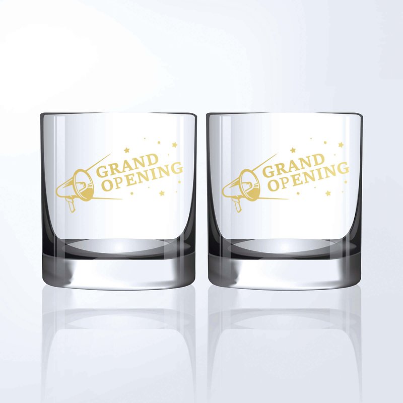 【定制化】定制开业礼物威士忌杯对杯|雕刻 纪念礼物 - 酒杯/酒器 - 玻璃 