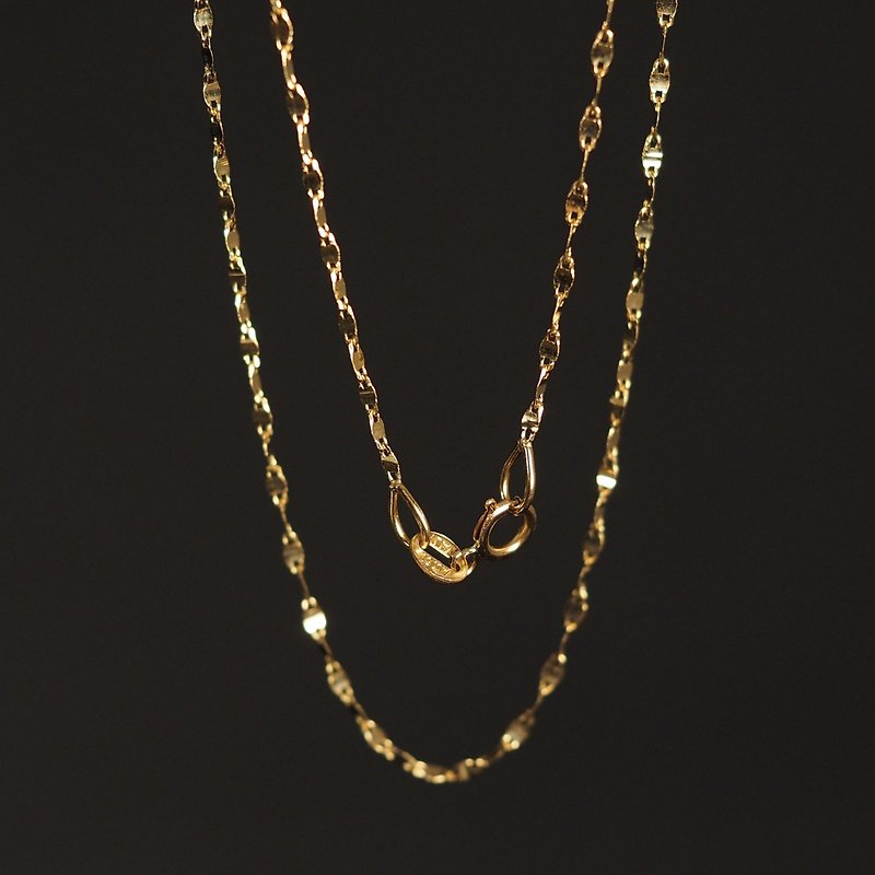 18K金意大利迷你波浪纹项链 Mini Ripple Necklace - 项链 - 贵金属 