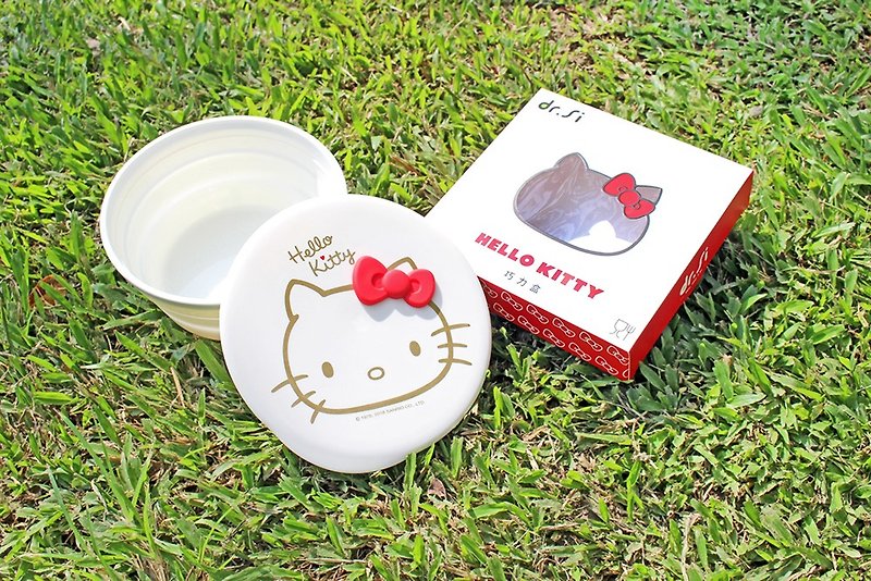 Hello Kitty x dr.Si 硅宝巧力盒 - 便当盒/饭盒 - 硅胶 白色
