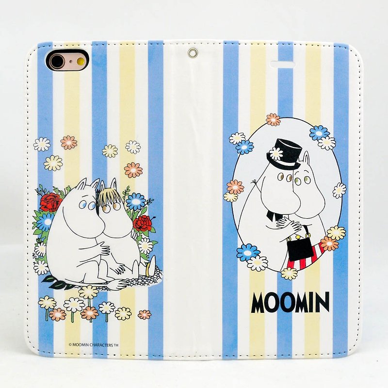 Moomin噜噜米正版授权-磁吸手机皮套【罗曼史】 - 手机壳/手机套 - 真皮 多色