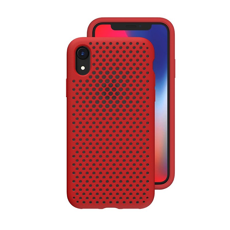AndMesh-iPhone XR网点软质防撞保护套-红色(4571384959377 - 手机壳/手机套 - 其他材质 红色