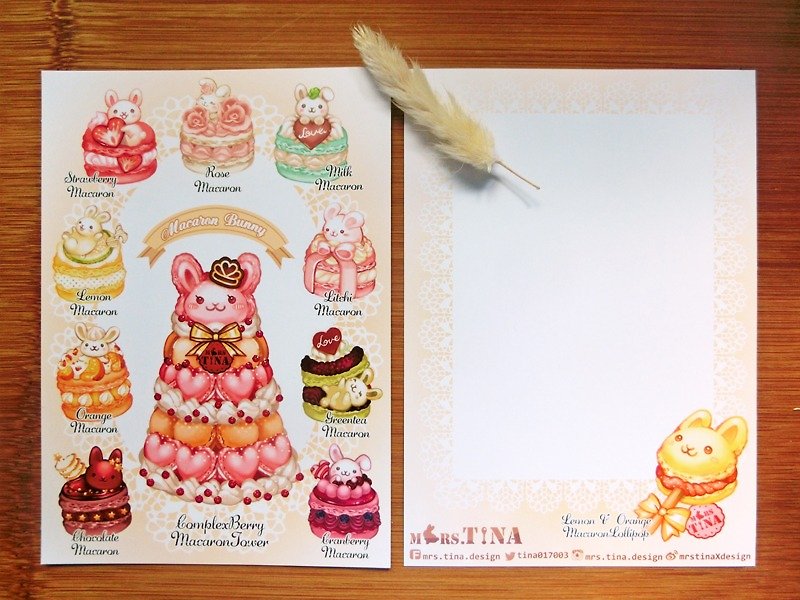 Tilabunny缇拉兔-明信片-婚礼兔/巧克力兔 - 卡片/明信片 - 纸 粉红色
