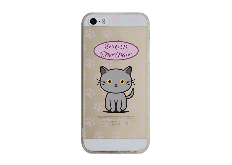 【英国短毛猫透明手机壳】iPhone13 12 Pro Max三星Sony华为小米 - 手机壳/手机套 - 塑料 灰色