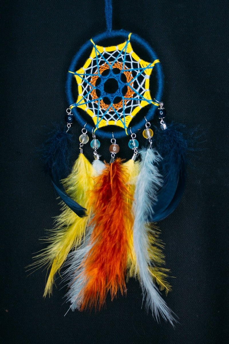 纯手工捕梦网 Handmade Dreamcatcher－【配色－星空树下】 - 摆饰 - 其他材质 蓝色