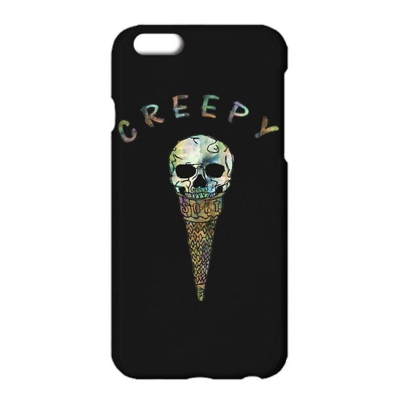 iPhoneケース / Creepy ice cream 2 - 手机壳/手机套 - 塑料 黑色