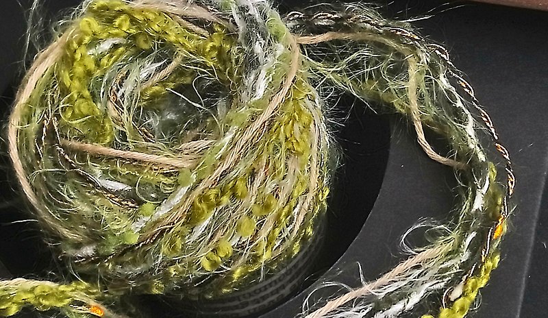 日本混合纱线　100厘米 - 编织/刺绣/羊毛毡/裁缝 - 聚酯纤维 绿色