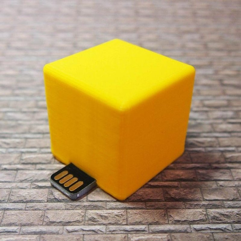 CubeLight 个性灯 - 可爱黄 - 定制化 生日 情人 圣诞 毕业 礼物 - 灯具/灯饰 - 塑料 黄色