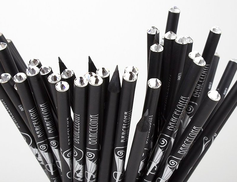 高第水晶铅笔 - 其他书写用品 - 木头 黑色