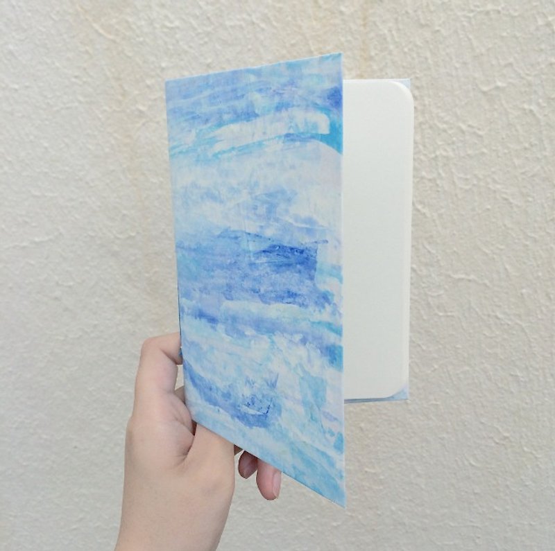 海浪系列 圆⻆手工书笔记本 - 笔记本/手帐 - 纸 蓝色