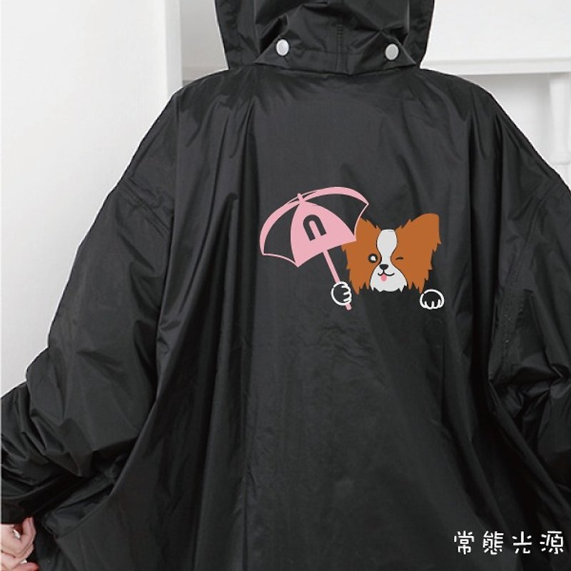 反光雨衣 防水风雨衣 雨天有它陪我 蝴蝶犬款 - 雨伞/雨衣 - 防水材质 多色