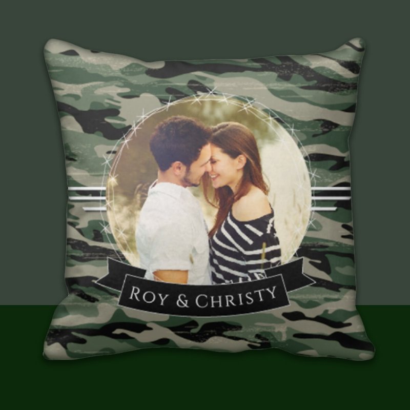 【送男友】定制化抱枕-丛林迷彩相片定制-订制可以让你拥抱的 - 枕头/抱枕 - 聚酯纤维 绿色