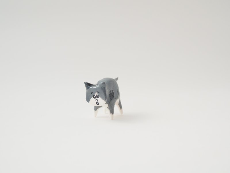Mini gray house cat2 - 摆饰 - 纸 灰色