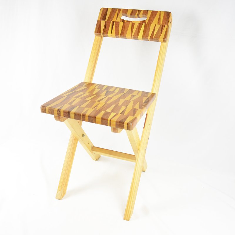 拼木折椅 公平贸易 - 其他家具 - 木头 金色