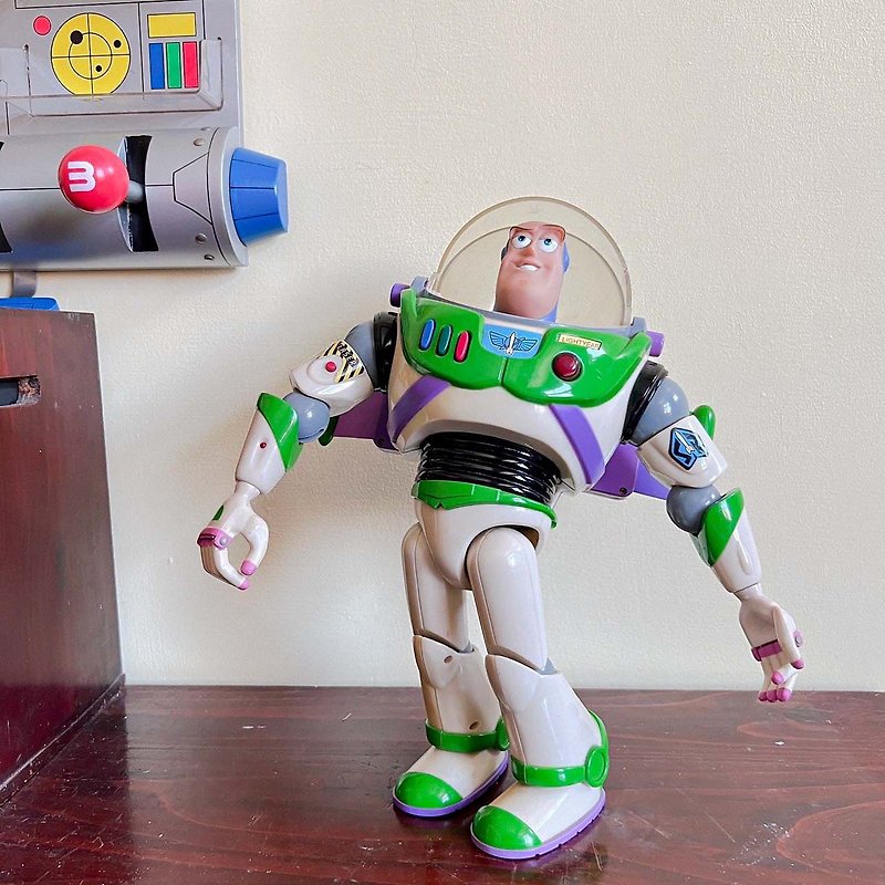塑料 玩偶/公仔 绿色 - 绝版迪士尼玩具总动员巴斯光年公仔摆件