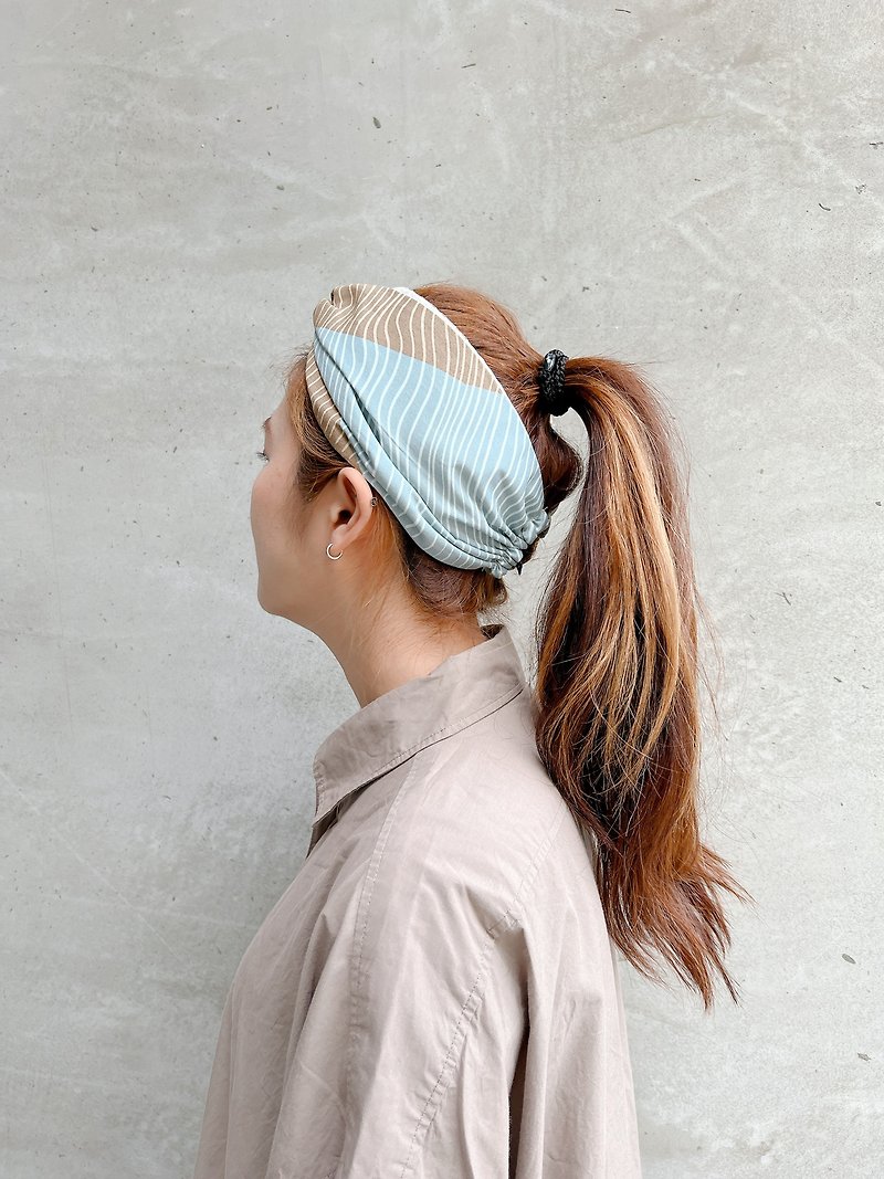 水波 巾帽式 x 芬兰系列 松紧极宽版/手工发带