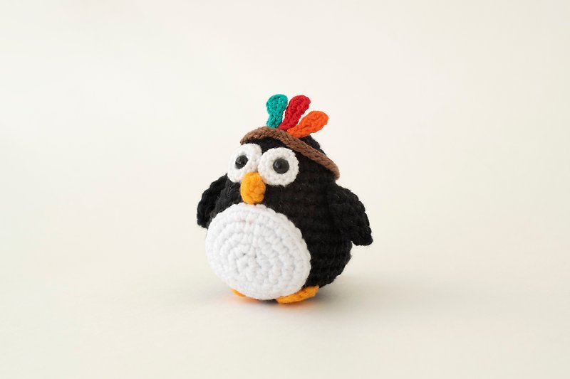 Penguin Indian toy, little pinguin doll, plush toy, funny Christmas gift, 新年 礼物