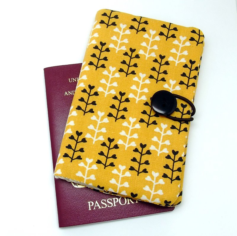 护照布套, 保护套, 护照夹 (PC-1) - 护照夹/护照套 - 棉．麻 橘色
