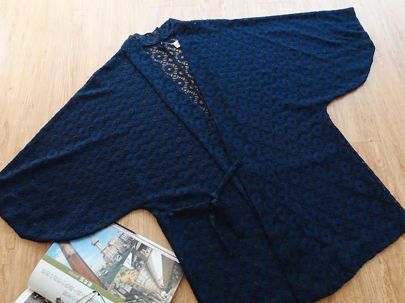 Vintage 和服  / 羽织 no.29 - 女装休闲/机能外套 - 其他材质 蓝色