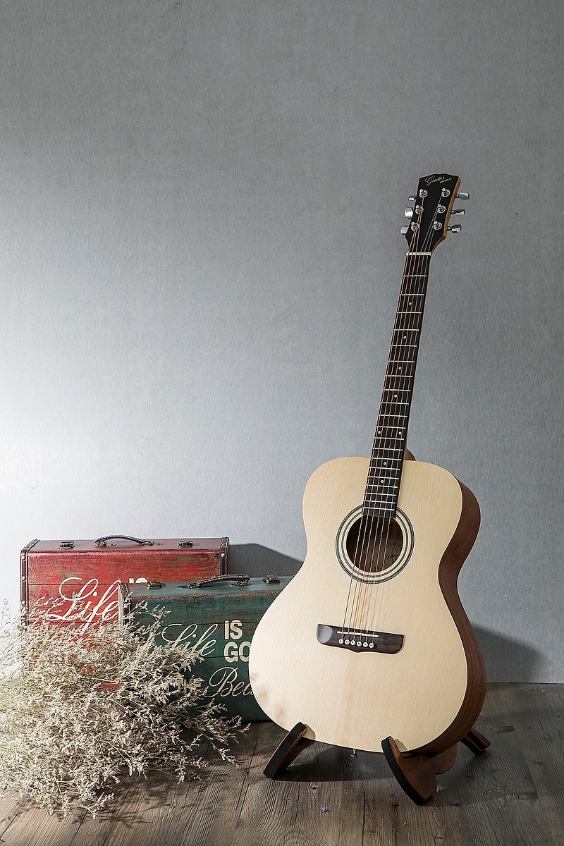 台湾原创 guitarman M-11A 40寸 云杉合板 手工40寸OM桶身吉他 - 吉他/乐器 - 玻璃 