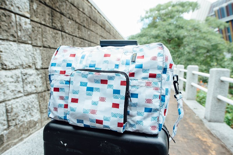 上班族 日系潮流 可折叠 手提包 旅行包– HAND格子图案 - 手提包/手提袋 - 其他材质 多色
