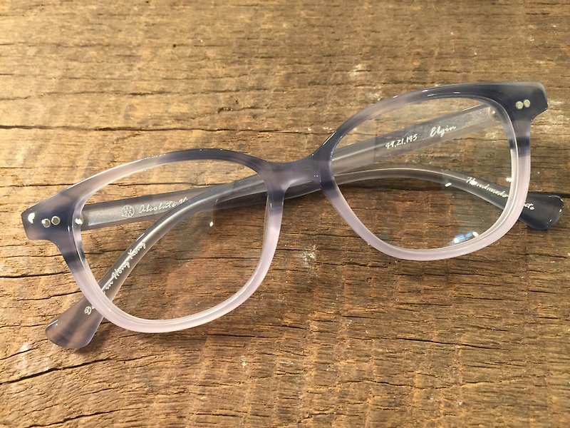 Absolute Vintage - 伊利近街(Elgin Street) 方型幼框板材眼镜 - Light Gray 淡灰色 - 眼镜/眼镜框 - 塑料 