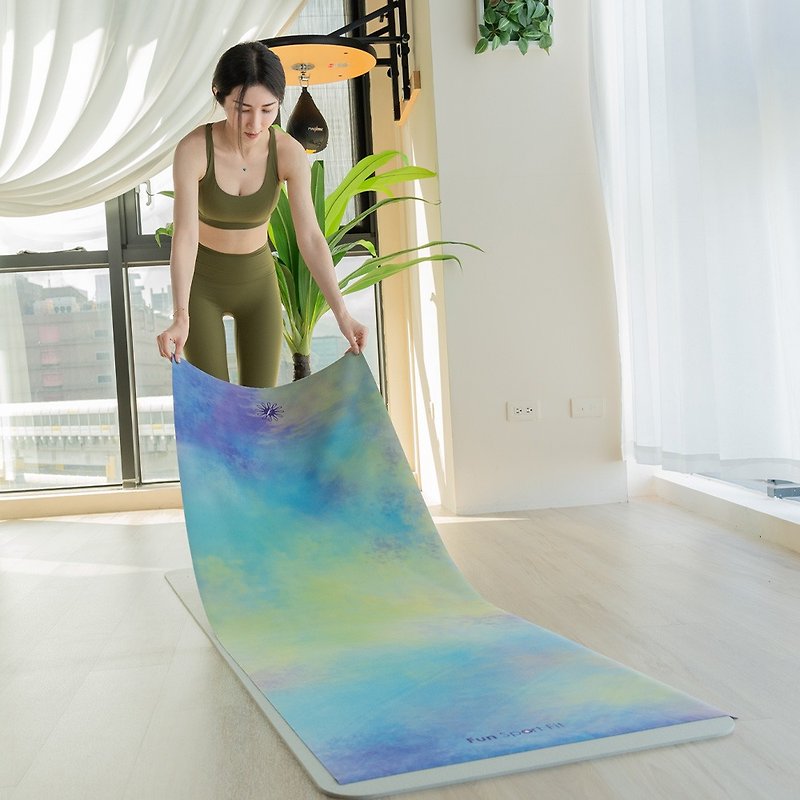 FunSport fit 迷幻森林旅行瑜珈铺巾垫 1mm(旅游垫/旅行垫/铺巾) - 瑜珈垫 - 橡胶 