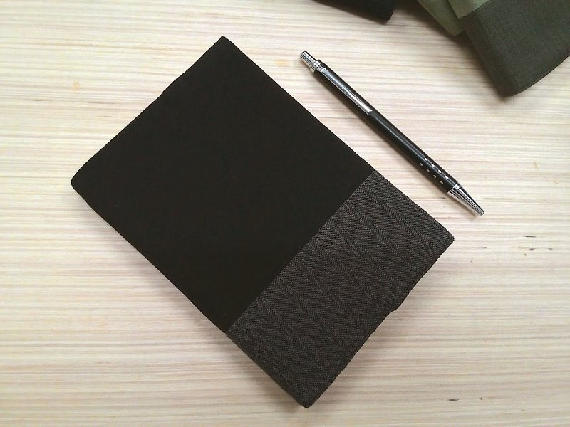 精致A6布书衣~黑色(独一商品)B04-023 - 笔记本/手帐 - 其他材质 