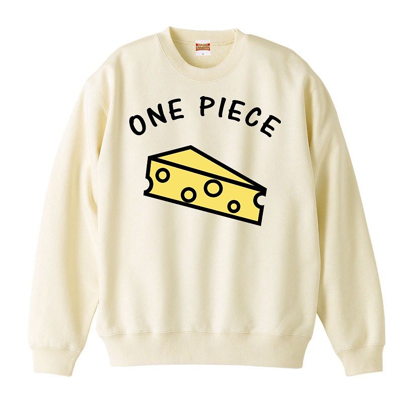 [スウェット] one piece (CHEESE) 2 - 男装上衣/T 恤 - 棉．麻 白色