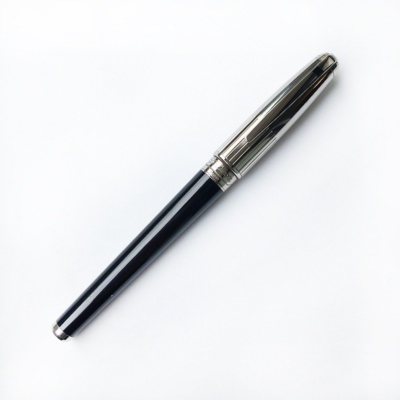S.T. Dupont 黑漆钢珠笔 | 法国 稀有 收藏 手工 精致  铑 复古 - 钢珠笔 - 其他材质 银色