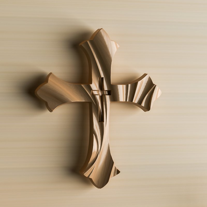 Cross stl model. cnc cross design. cnc wood project. wood carving. wood cross