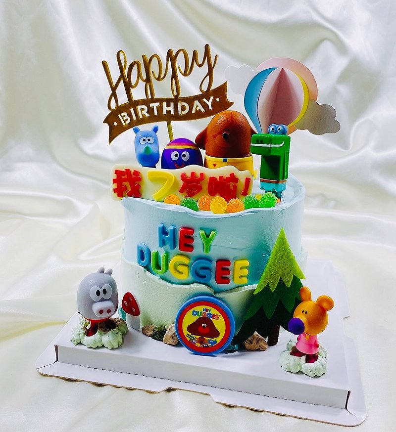 阿奇幼幼童乐会 生日蛋糕 定制蛋糕 满周岁 6 8寸 限台南面交 - 蛋糕/甜点 - 新鲜食材 绿色