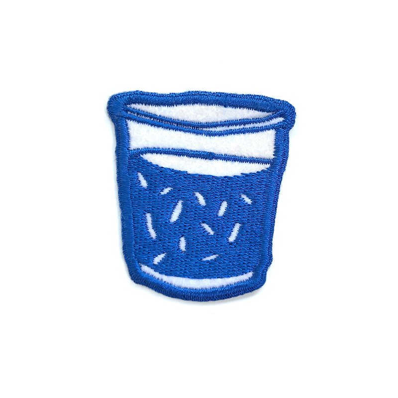Cobalt glass - 徽章/别针 - 绣线 蓝色
