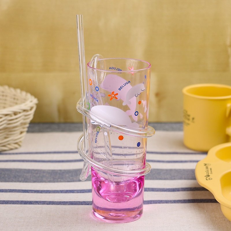 旋转吸管杯-有机玻璃/压克力-儿童专用-粉红色 - 咖啡杯/马克杯 - 其他材质 粉红色