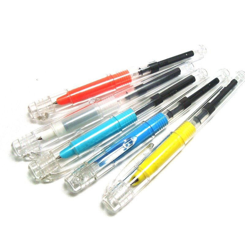 透明钢笔─暗尖 - 钢笔 - 塑料 多色