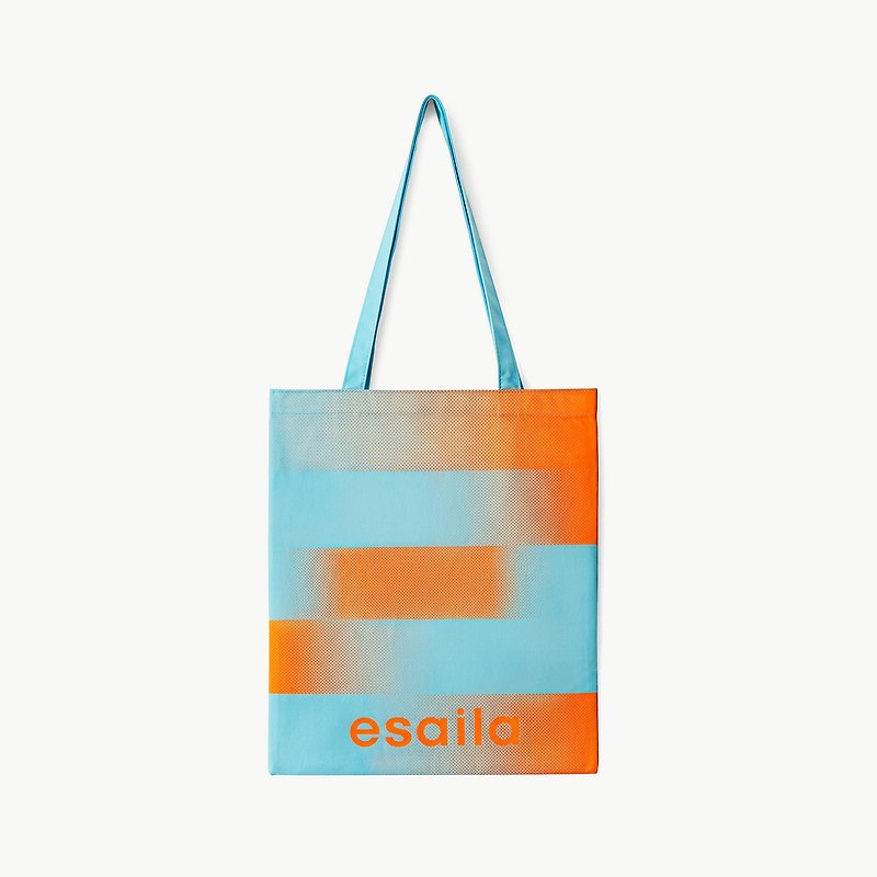 ESAILA Tote Bag | 帆布袋 | 水蓝 - 手提包/手提袋 - 棉．麻 蓝色