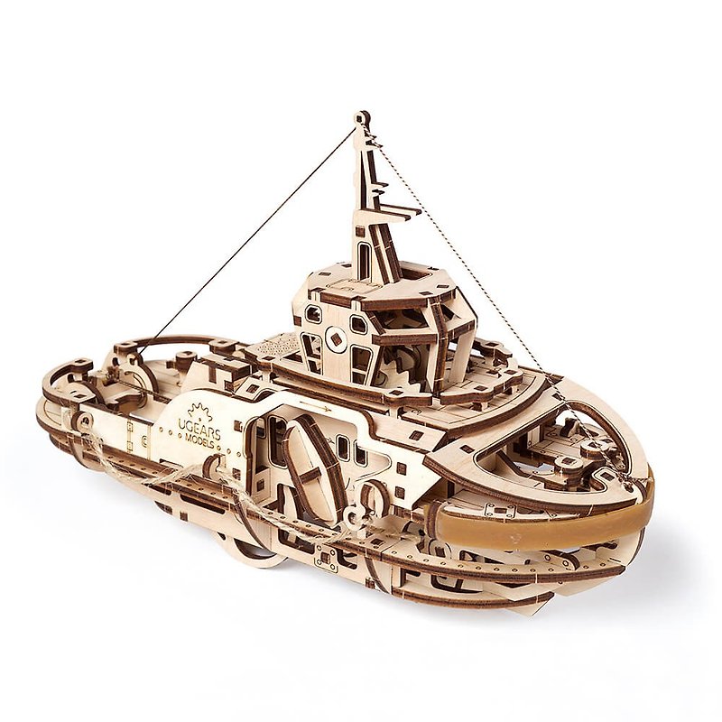 /Ugears/ 乌克兰木制模型 西奥多拖船 Tugboat - 数码小物 - 木头 