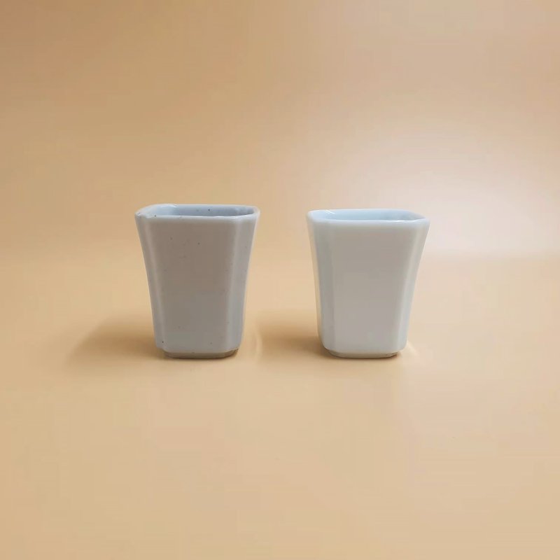 拾金 古韵 / 白瓷  四方杯 - 茶具/茶杯 - 瓷 
