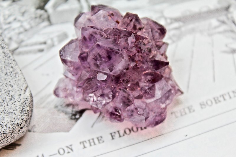 石栽 SHIZAI -巴西紫水晶原矿-含底座 - 摆饰 - 宝石 紫色