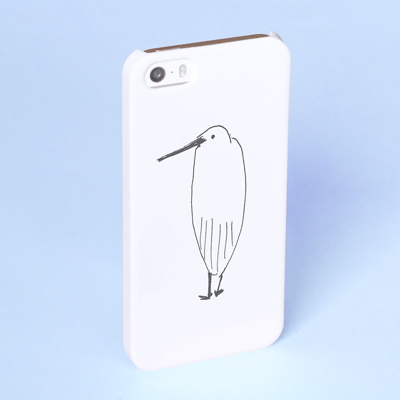 サギなヤツ スマホケース 白 機種選べます サギ さぎ 鷺 トリ 鳥 Xperia iPhone Android - 手机壳/手机套 - 塑料 白色