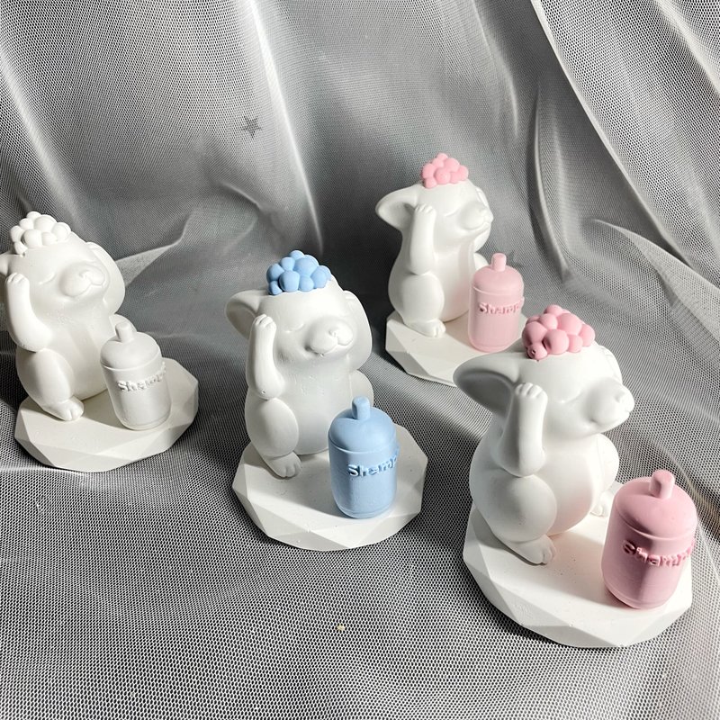 【手工制作】扩香柯基洗头摆饰/扩香石 - 香薰/精油/线香 - 其他材质 
