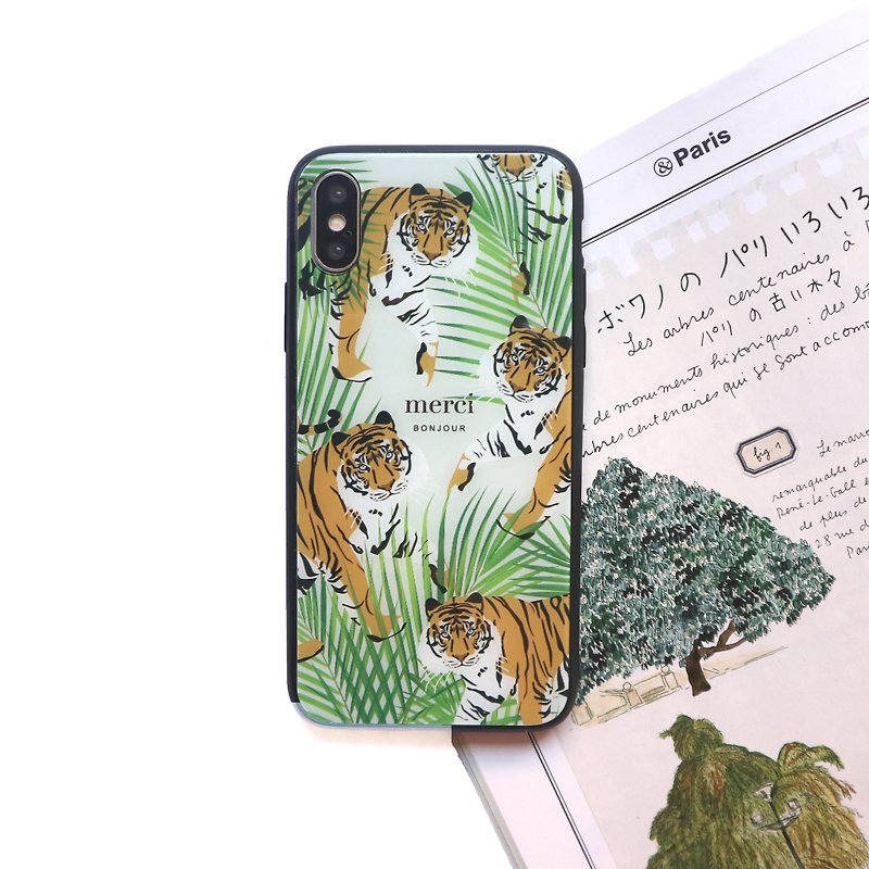 老虎丛林玻璃手机壳 - 手机壳/手机套 - 玻璃 多色