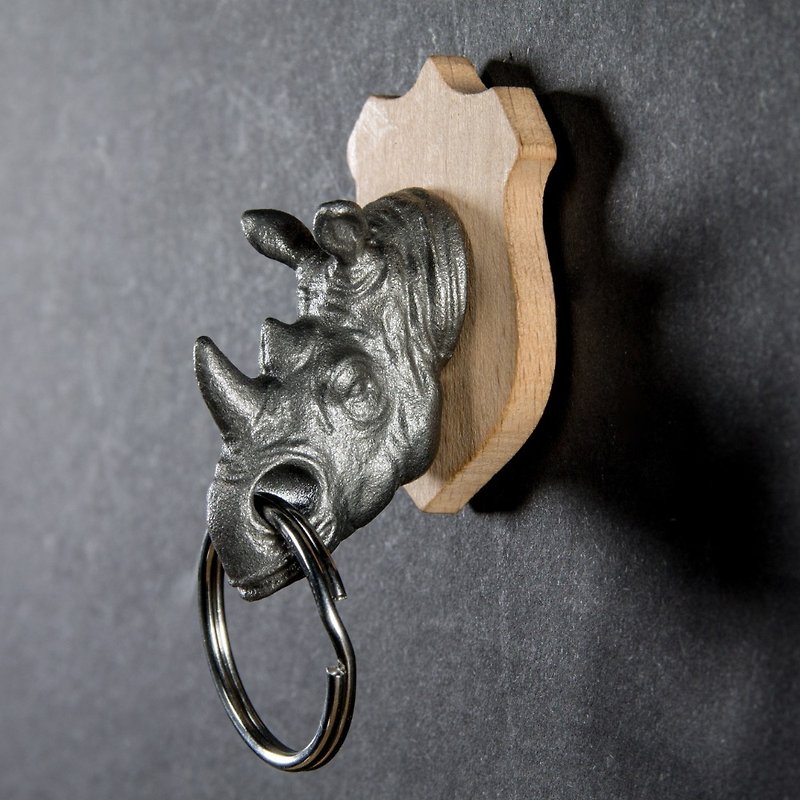 猎人钥匙圈-犀牛 - 钥匙链/钥匙包 - 其他金属 